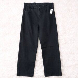 Old Navy Mid-Rise WOW Wide Leg Black Jeans Tall 16 NWT